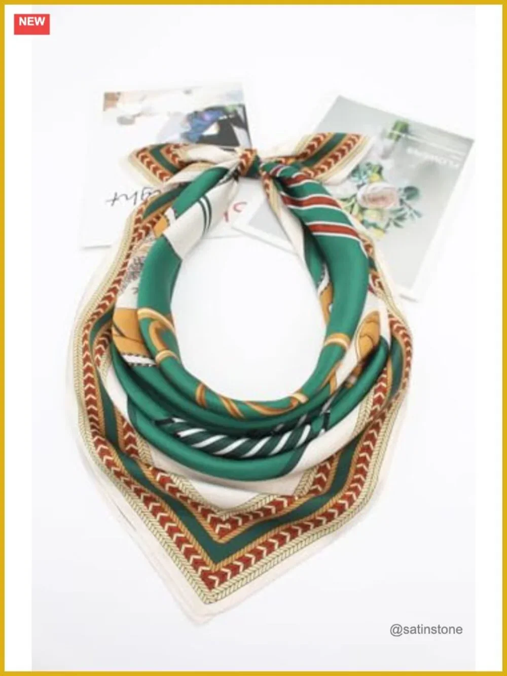 100% Mulberry Silk Scarf 35
